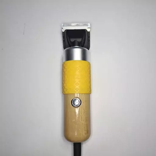 شیور تافتینگ دسته چوبی رنگ کرم