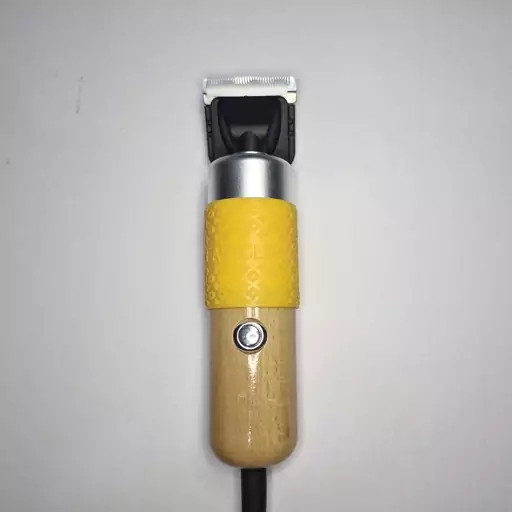 شیور تافتینگ دسته چوبی رنگ کرم